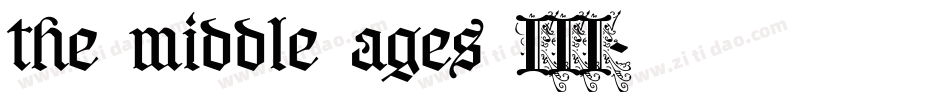 the middle ages III字体转换